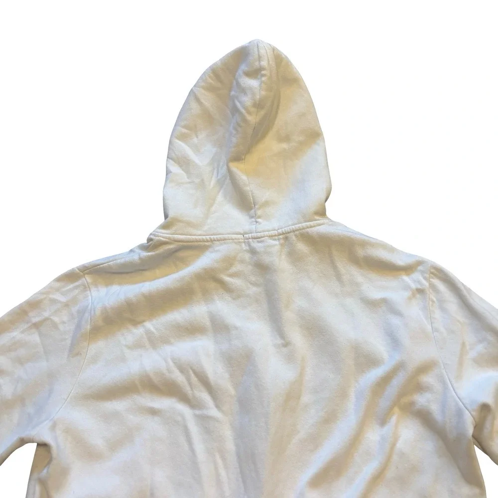 Polo Ralph Lauren Mens Logo Fleece Hoodie White Multi Color Stacked Graphic M